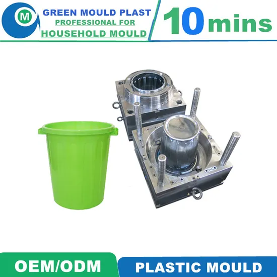 Molde de cubo de agua de plástico de inyección con diferentes litros