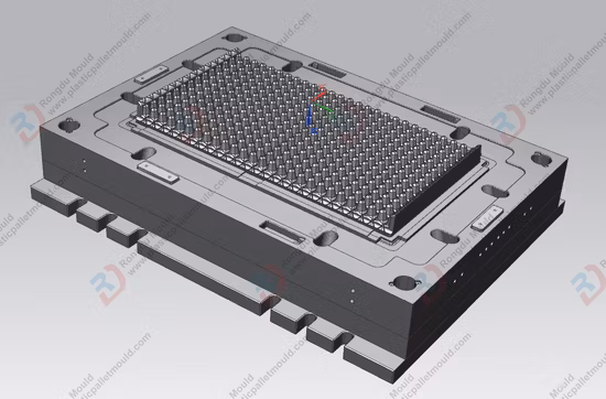 Molde de inyección de caja de logística de segunda mano de molde de caja encajable y apilable de plástico usado
